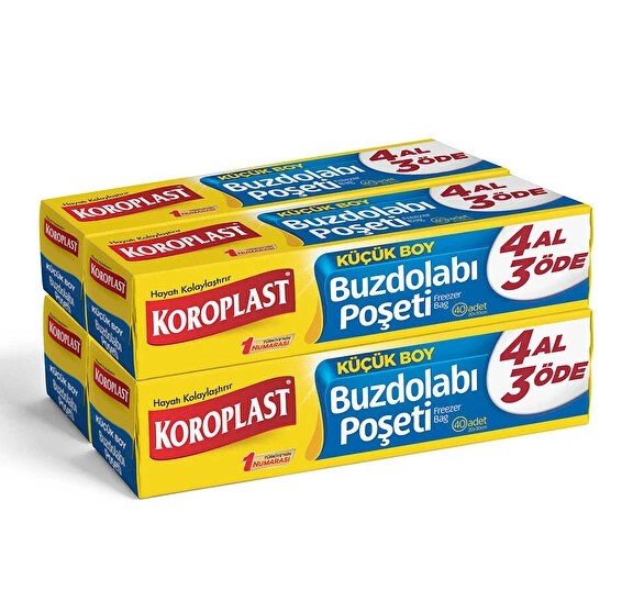 Koroplast Buzdolabı Poşeti 3+1 Küçük Boy 20x30 cm 160'lı